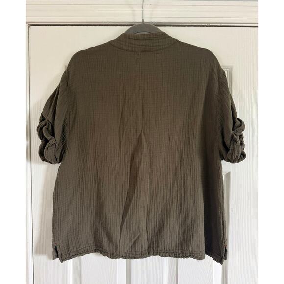 XIRENA AVERY TOP ARMY GREEN - Picture 6 of 6